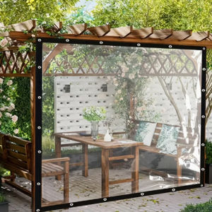 Transparent Enclosed Waterproof PVC Tarpaulin Windproof And Snowproof Suitable For Terrace Plant Chicken House For Garden
