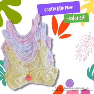 SANDO BRA PLAIN 4pcs.
