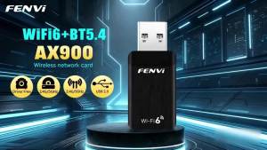 Fenvi | AX900 USB WiFi 6 Bluetooth5.4 2in1 Adapter Dual Band 2.4G/5GHz USB WiFi Dongle 900Mbps Network Wireless Wlan Receiver For Win 10