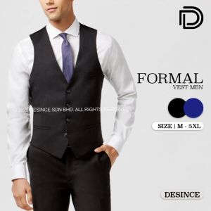 DESINCE Men Vest Man Formal Men Top Suit Office Wedding Ceremony Wear Blazer Inner Singlet MT 109