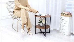 Furnibest Meja Cafe Meja Bulat Meja Makan Minimalis