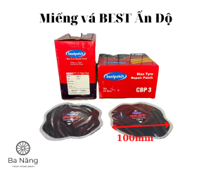 Miếng vá vỏ vá lốp xe tải máy cày ôtô BEST CBP4 (140 x 140mm) CBP4HD (160x160mm) bố chéo