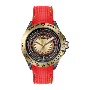 Deesio Mens Luxury Automatic Mechanical Watch Skeleton DialFashion Accessory for Vacation FestivalGifts for Mens Wristwatch