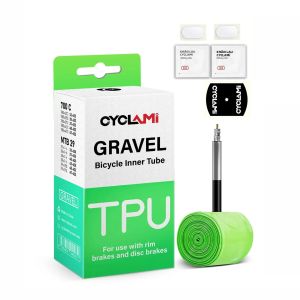 Ruột Xe Đạp Siêu Nhẹ CYCLAMI TPU Dành Cho Xe Đạp Địa Hình 29 Inch Xe Đạp Đường Trường Van Pháp Siêu Nhẹ Tương Thích Với Xe Đạp Gravel 700C Kích Thước 32C-47C