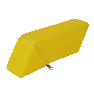 Dual-purpose Easy-to-use Silicone Pen Pouch Rhombus Zipper