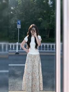NIUVIES | Đầm Nữ Kích Thước Nhỏ Hoa Văn