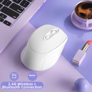 Wireless Mouse for Office Use Quiet Rechargeable Suitable for Lenovo Asus HP Dell Computers Y2025 Macaron Color Ergonomic Design