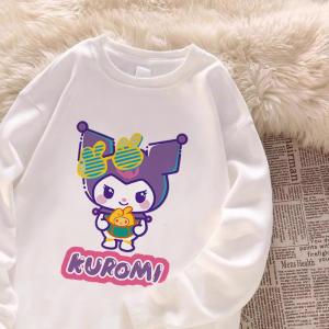 Áo Nỉ Cổ Tròn Lót Lông Cừu Hoạt Hình Cho Bé Trai Và Bé Gái Mùa Thu Đông Thường Ngày Cỡ Trung Lớn Rộng Rãi Dễ Thương