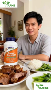 Now Super Enzymes Hỗ Trợ Tiêu Hóa Tinh Bột Protein Giảm Đầy Hơi Khó Tiêu Hỗ Trợ Đường Ruột