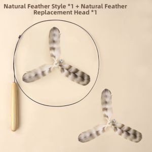7o | Interactive Feather Teaser Toy Cat Stick