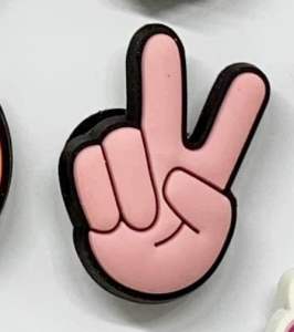 JBM 🌈🌀🌸 ตัวติดรองเท้ามีรู “ สันติภาพ สีพีช “  🌸🍭🌈Shoecharm “ Peace Peach “ - so cute สายหวาน จัดไป #ตรงปกไม่จกตา #งานดีสีสวยสด #สวยเลยไม่ต้องรอ #chicchicchop #สนใจสอบถามเพิ่มแอดไลน์เบอร์0927659888