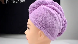 ZALINDO Handuk Kepala Keramas Handuk Pengering Rambut Berkancing Handuk Kepala Keramas Microfiber Handuk Keramas Cepat Kering