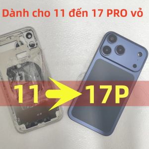 Bộ Vỏ Máy DIY Bằng Titan Cho iPhone 11-17 Pro Chuyển Đổi Khung Máy Sang Kiểu Mặt Lưng Bóng Như 17 Pro Khung Kim Loại Lắp Ráp Hoàn Chỉnh