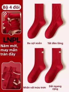 Vớ Nữ Trung Cổ Đỏ Chào Đón Năm Mới