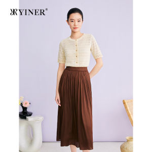 Sleeveless H-Shape Round Collar Two-way Wearing Knitwear