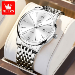 OLEVS Casual Fashion Mens Watches Best Selling Original Male Watch Luminous Waterproof Stainless Steel Quartz Wrist Watch Men