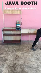 booth portable / gerobak lipat / meja jualan / meja lipat / Plus Meja Kompor 2 Tungku