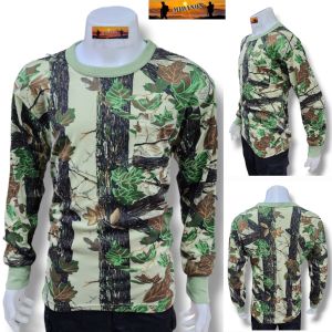 เสื้อยืดแขนยาวพรางใบไม้ เสื้อยืดใบไม้ เสื้อยืดพรางใบไม้ เกรดไทย