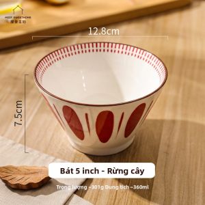 MODERN SWEETHOME | Bát Cơm & Mì Phong Cách Nhật Bằng Màu Dưới Men