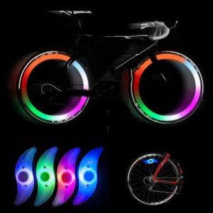 LED Bicycle Wheel Light Waterproof Bike Night Safety Cycling Warning Wheel Spoke Light 3 Modes Bicycle Decorative Equipment