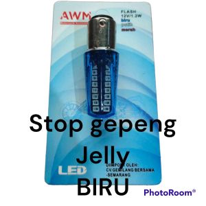 LAMPU LED STOP JELLY 32 MATA GEPENG KEDIP LAMPU REM LED PIRAMID RUNNING BISA SEMUA MOTOR UNIVERSAL