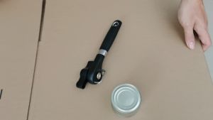 WALFOS Stainless Steel Can Tin Opener Safety Hand-Actuated Can Opener Kitchen Tools for Jars Canisters