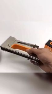 【Ship today】Straight Nail Gun Heavy Duty Woodworking Tool Handheld flat head nail gun 8mm binder (silver) 23 stapler machine gun  Handheld flat head nail gun Nailer Gun Woodworking Air straight Nails Home DIY Carpentry Decoration