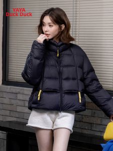YAYA | Winter Thickened Quilted Jacket Short Female Casual Collar