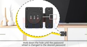 Kunci Laci Kombinasi 3 Digit Tanpa Kunci Grendel Kode Pintu Lemari Laci