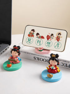 Creative Office Desktop Decorative Phone Stand Female Version Xian Cultural Creative Memorial Gift Birthday Present