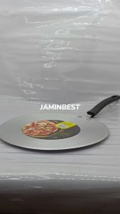 Gendang Aluminium with bakelite handle Round Pan Roti Canai Pan India Thosai Pan 30cm/32cm non coating Breakfast Roti Jala burger flat pan leper 12/13