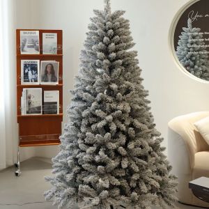 Christmas tree 4FT/5FT/6FT encrypted white flocked Christmas tree home Christmas decoration 2026