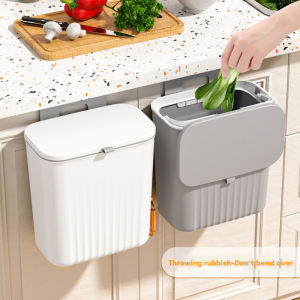 Upgraded Kitchen wall hang trash can bin Toilet Dustbin with sliding cover Wall Mounted Rubbish garbage can Waste Bins Garbage Bucket 厨房垃圾桶