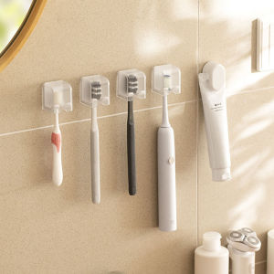 Wall-mounted Suction Cup Holder: A Non-perforated Toothbrush Rack