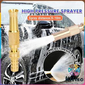 KLIMO Muti-purpose Adjustable Copper High Pressure Sprayer Garden Watering Car Wash For 1/2" Hose