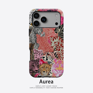 Pink Feline Collage Phone Case for Magnetic Phone Case for IPhone 17 16 15 14 13 Pro Max Plus Single Double-layer Tough Case