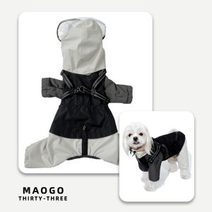 Pet Dog Raincoat Four Legs Thin Style Waterproof Dirty Proof Full Cover Small Size Dog Belly Protector Summer Thin Model
