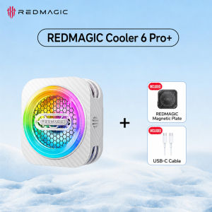 nubia | Nubia Red Magic Magnetic Cooler 6 Promax 33W Peak Semiconductor Mobile Phone Cooler ‑21 ℃ Fast Cooling Rgb Light Silent Fan Magsafe-Compatible Phone Cooler Suitable for Gaming Live Streaming Holiday Gifts Gamers Phone Cooling.