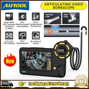(✅3-year Warranty✅)AUTOOL SVB403 1280*720 HD Dual Camera Video Borescope Automotive Industrial Endoscope Inspection Camera With 32GB Memroy Card ﻿