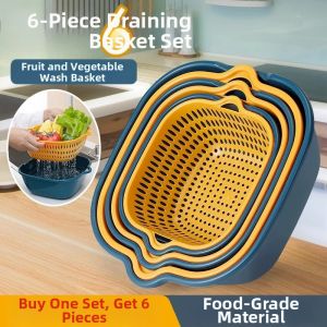 Wash Drain Plastic Storage Basket
