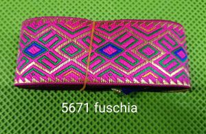 Ethnic Leigh Ribbon Embroidered Trimmings 2 inches wide 7 meters long different designs and colors for guest garland awarding ceremonies graduation recognition events