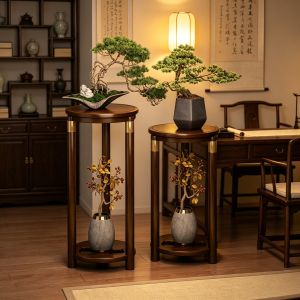 MINGZHIYIFAN | Chinese Solid Wood Flower Stand