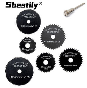 7Pcs Electric Drill Circular Saw Blade Mini Woodworking Metal Cutting Blade HSS Cutting Disc Dremel Rotating Tool Accessories