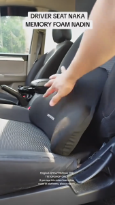 Car Headrest Backrest Lumbar Back Support Memory Sponge Breathable Relieve Stress Seat Pillow Set