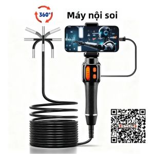 360 °   Camera Nội Soi Khớp Nối Quay Hai Chiều HD 1080P Type-C Camera Nội Soi Công Nghiệp Kiểm Tra Ô Tô Có Đèn LED Cho iOS Android