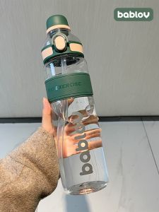 Bablov Sport Water Bottle Large Capacity Fitness Straw Cup Portable Extra Large for Men Outdoor Summer Drinking Utensils