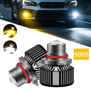 KEVANLY | 2X LED H11 9005 9006 HB3 HB4 Fog Light Projector Mini Lens Auto Car Headlight CSP Turbo Fog Light Day Running Light For Car 12V