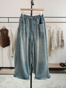 Svanca Womens High Waist Cotton Denim Jeans Autumn New Washed High Density Comfortable Fit Vintage Elastic Waist Versatile