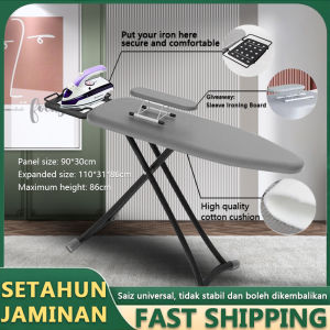 Ironing board/silver plated cloth/6-speed adjustment/foldable/steam ironing board new upgrade papan setrika rumah tangga