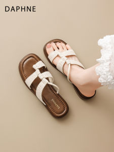 Daphne | Retro One-Strap Sandals Flat